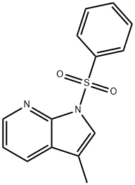 1H-Pyrrolo[2,3-b]pyridine, 3-Methyl-1-(phenylsulfonyl)- 구조식 이미지