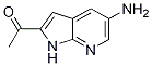 Ethanone, 1-(5-aMino-1H-pyrrolo[2,3-b]pyridin-2-yl)- Structure