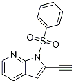 1H-Pyrrolo[2,3-b]pyridine, 2-ethynyl-1-(phenylsulfonyl)- Structure