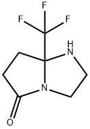 7a-(TrifluoroMethyl)tetrahydro-1H-pyrrolo[1,2-a]iMidazol-5(6H)-one 구조식 이미지