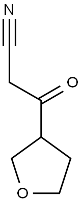 3-oxo-3-(tetrahydrofuran-3-yl)propanenitrile 구조식 이미지