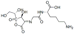 L-트레오-3-헥술로손산,2-[[2-[(5-아미노-1-카르복시펜틸)아미노]-2-옥소에틸]이미노]-2-데옥시-,-감마-락톤,(S)-(9CI) 구조식 이미지
