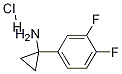 1-(3,4-Difluorophenyl)cyclopropylamine Hydrochloride Structure