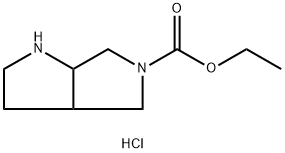 5-Ethoxycarbonyl-1H-hexahydropyrrolo[3,4-b]pyrrole Hydrochloride Structure