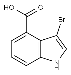 3-Bromoindole-4-carboxylic acid Structure