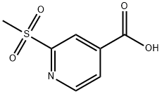 2-(Methylsulfonyl)-4-pyridinecarboxylic Acid 구조식 이미지
