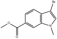 Methyl 3-Bromo-1-methylindole-6-carboxylate Structure