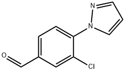 3-Chloro-4-(1H-pyrazol-1-yl)benzaldehyde Structure