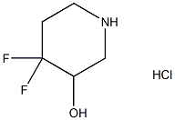 4,4-디플루오로피페리딘-3-올염산염 구조식 이미지