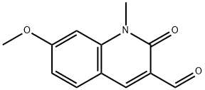 7-Methoxy-1-methyl-2-oxo-1,2-dihydroquinoline-3-carbaldehyde 구조식 이미지