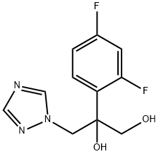 2-(2,4-Difluorophenyl)-3-(1H-1,2,4-triazol-1-yl)-1,2-propanediol 구조식 이미지