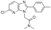 5-chloro-N,N-dimethyl-2-(4-methylphenyl)-3H-imidazo(4,5-b)pyridine-3-acetamide Structure