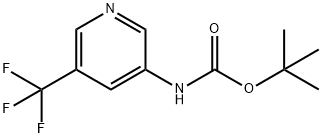 3-(Boc-아미노)-5-트리플루오로메틸-피리딘 구조식 이미지
