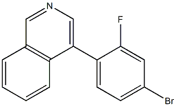 4-(4-Bromo-2-fluorophenyl)isoquinoline 구조식 이미지