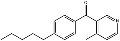 4-Methyl-3-(4-pentylbenzoyl)pyridine 구조식 이미지