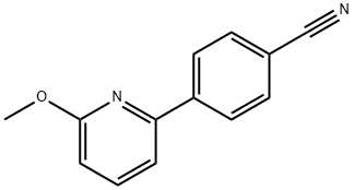 4-(6-메톡시피리딘-2-일)벤조니트릴 구조식 이미지