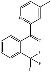 4-Methyl-2-(2-trifluoromethylbenzoyl)pyridine 구조식 이미지