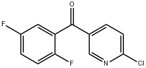 2-Chloro-5-(2,5-difluorobenzoyl)pyridine 구조식 이미지