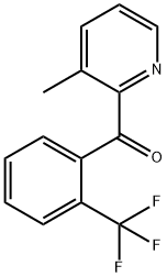 3-Methyl-2-(2-trifluoromethylbenzoyl)pyridine 구조식 이미지