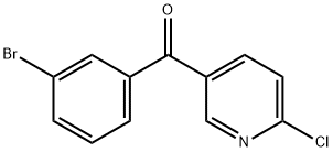 5-(3-Bromobenzoyl)-2-chloropyridine Structure