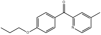 4-Methyl-2-(4-propoxybenzoyl)pyridine Structure