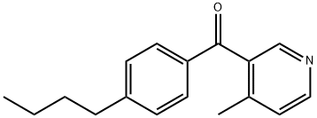 3-(4-Butylbenzoyl)-4-methylpyridine Structure