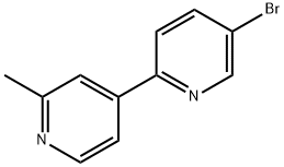 5-Bromo-2'-methyl-[2,4']bipyridinyl 구조식 이미지