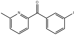 2-(3-Iodobenzoyl)-6-methylpyridine 구조식 이미지