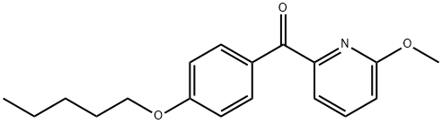 6-Methoxy-2-(4-pentoxybenzoyl)pyridine Structure