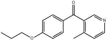 4-Methyl-3-(4-propoxybenzoyl)pyridine Structure