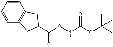 2-(tert-부톡시카르보닐아미노)-2,3-디히드로-1H-인덴-2-카르복실산 구조식 이미지