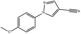 1-(4-Methoxyphenyl)-1H-pyrazole-4-carbonitrile Structure
