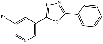 2-(5-Bromopyridin-3-yl)-5-phenyl-1,3,4-oxadiazole 구조식 이미지