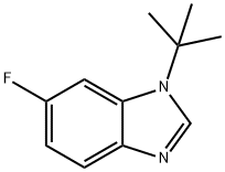 1-t-부틸-6-플루오로벤조이미다졸 구조식 이미지