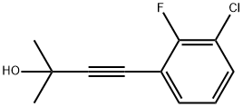 4-(3-Chloro-2-fluorophenyl)-2-methylbut-3-yn-2-ol Structure