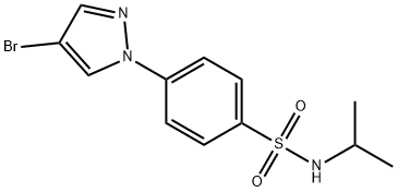 4-(4-브로모-1H-피라졸-1-일)-N-이소프로필벤젠술폰아미드 구조식 이미지