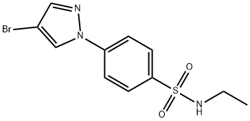 4-(4-브로모-1H-피라졸-1-일)-N-에틸벤젠술폰아미드 구조식 이미지