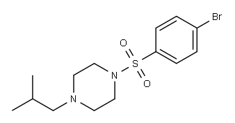 1-(4-Bromophenylsulfonyl)-4-isobutylpiperazine Structure