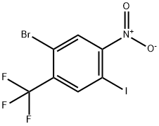 2-브로모-5-요오도-4-니트로벤조트리플루오라이드 구조식 이미지