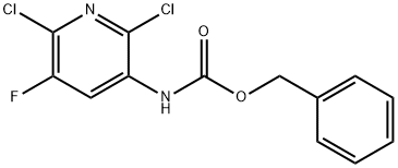 Benzyl 2,6-dichloro-5-fluoropyridin-3-ylcarbamate Structure