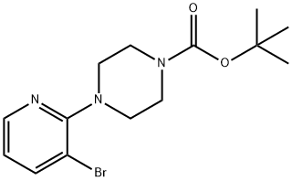 tert-부틸4-(3-브로모피리딘-2-일)피페라진-1-카르복실레이트 구조식 이미지