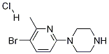 1-(5-Bromo-6-methylpyridin-2-yl)piperazine, HCl 구조식 이미지