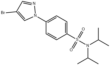 4-(4-브로모-1H-피라졸-1-일)-N,N-디이소프로필벤젠술폰아미드 구조식 이미지