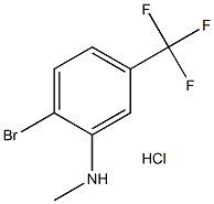 4-브로모-3-N-메틸아미노벤조트리플루오라이드 구조식 이미지