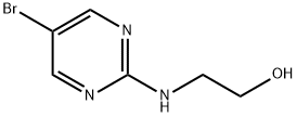 2-(5-브로모피리미딘-2-일아미노)에탄올 구조식 이미지