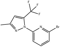 1-(6-Bromopyridin-2-yl)-3-methyl-5-trifluoromethylpyrazole 구조식 이미지