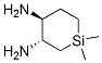 Silacyclohexane-3,4-diamine,  1,1-dimethyl-,  trans-  (9CI) Structure
