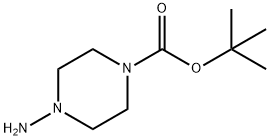 1-TERT-BUTYLOXYCARBONYL-4-AMINO-PIPERAZINE 구조식 이미지