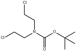 Tert-butyl bis(2-chloroethyl)carbamate 구조식 이미지