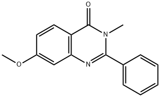 7-methoxy-3-methyl-2-phenyl-4(3H)-Quinazolinone 구조식 이미지